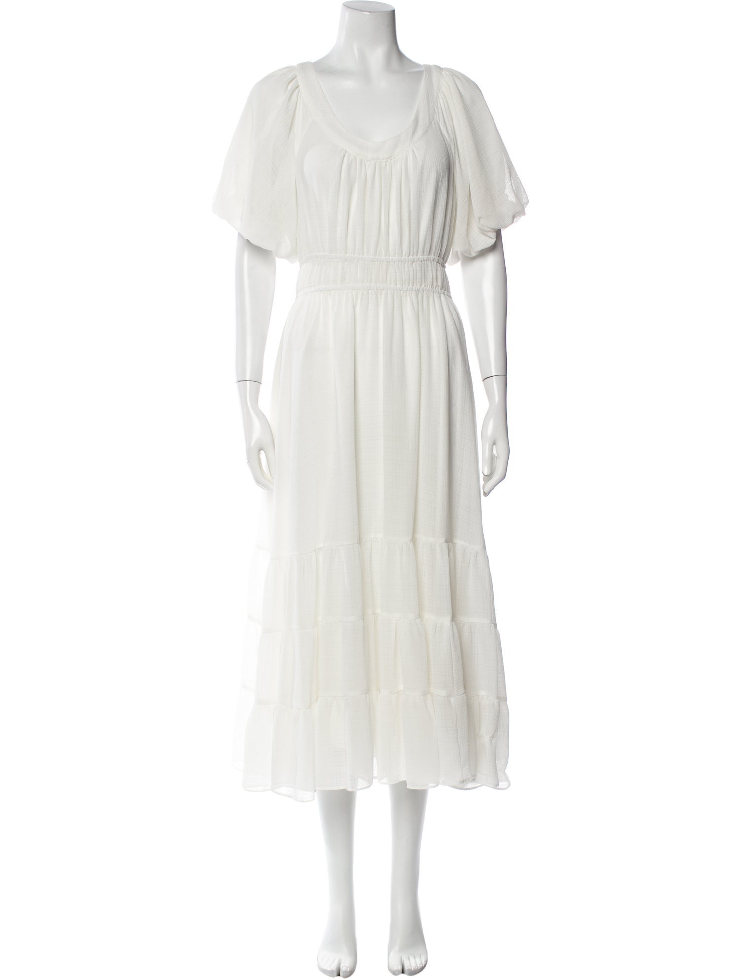 ASTR Scoop Neck Midi Length Dress