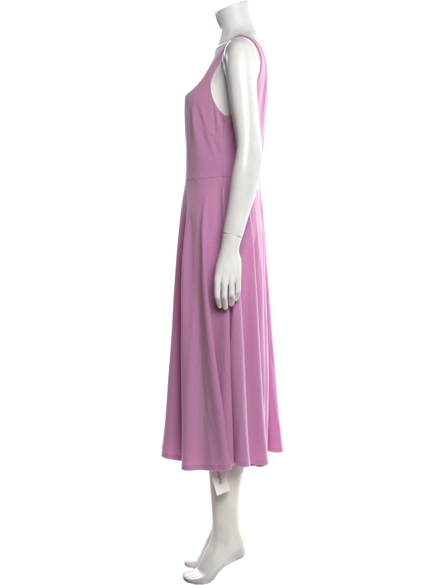 ASTR Square Neckline Midi Length Dress