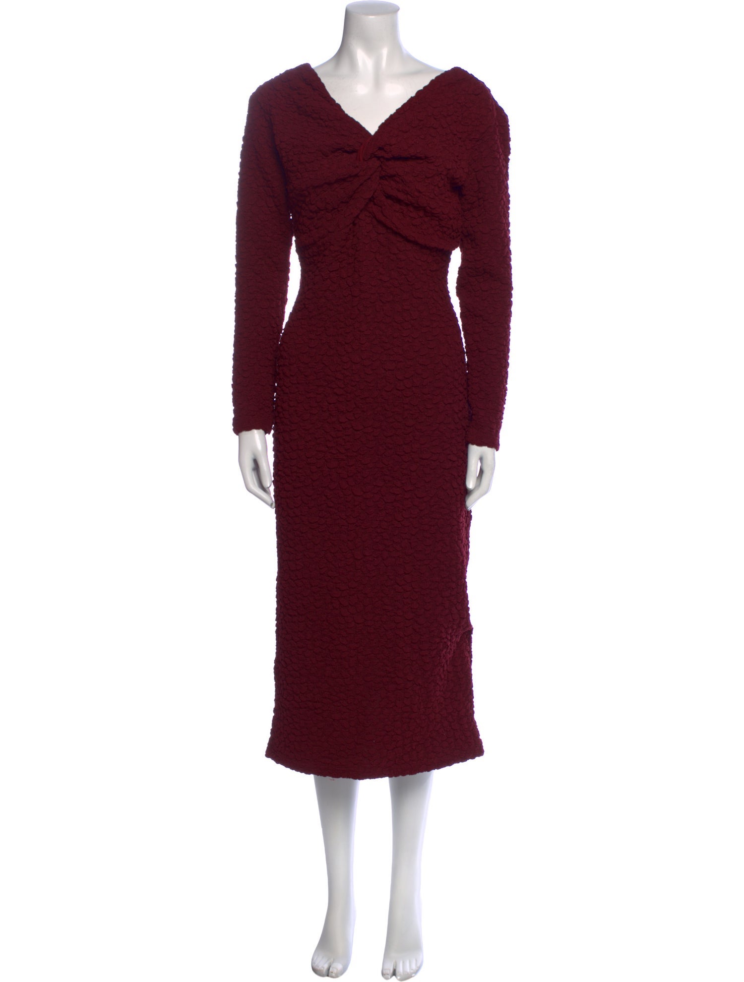 ASTR V-Neck Midi Length Dress