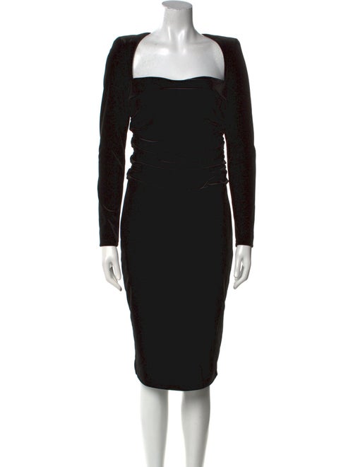 ASTR Square Neckline Midi Length Dress