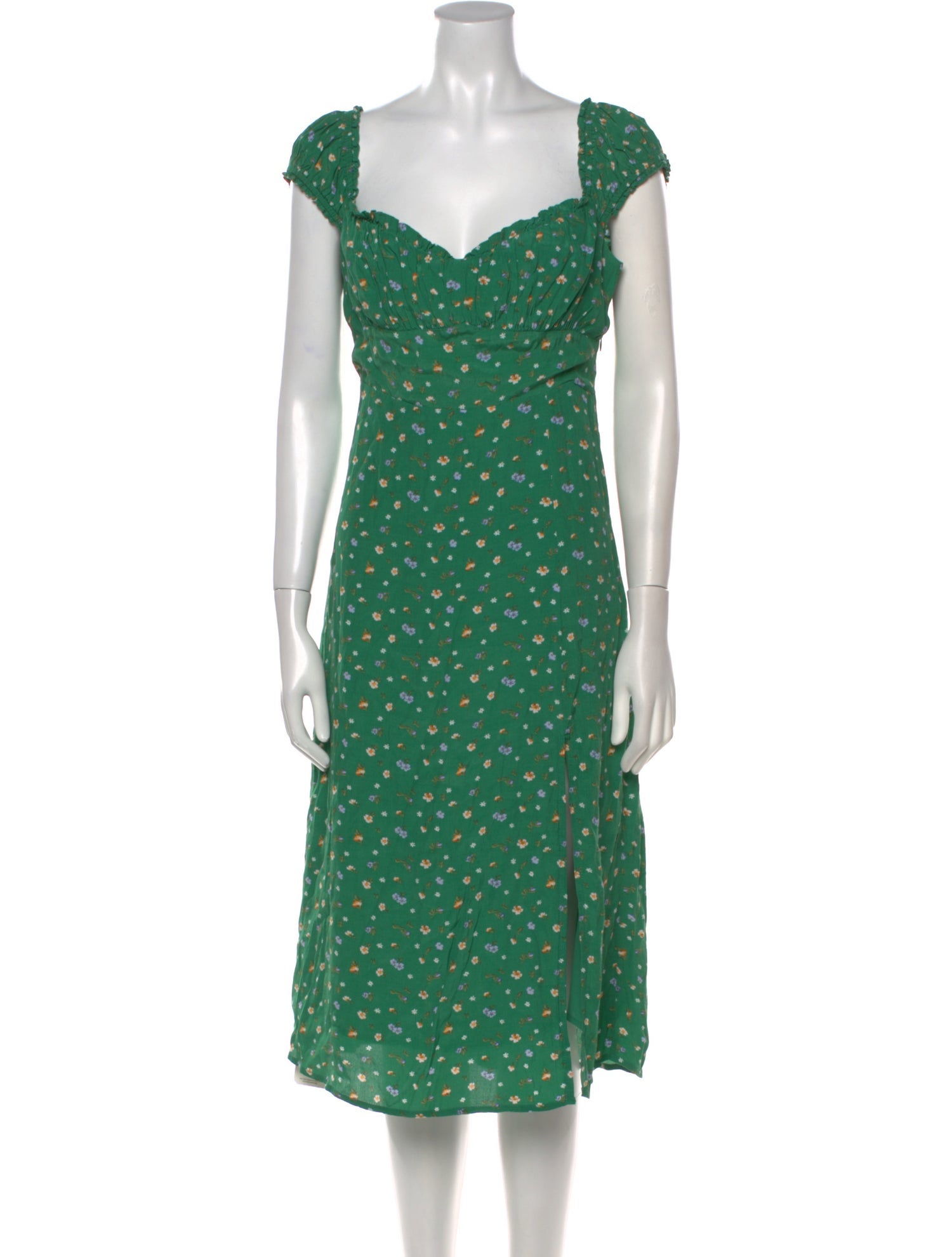 ASTR Floral Print Midi Length Dress