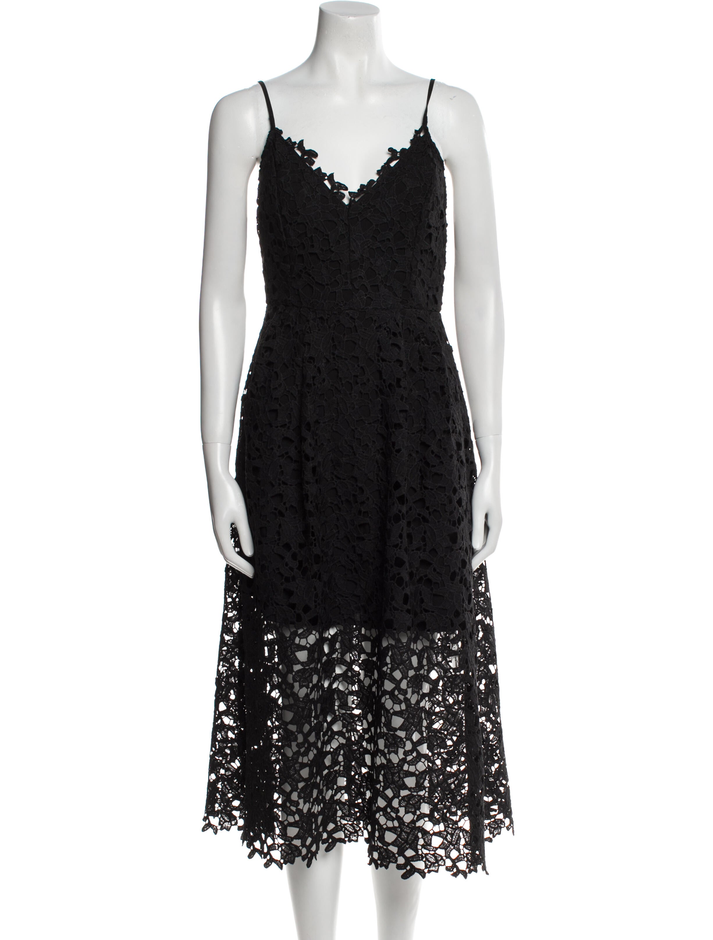 ASTR Lace Pattern Midi Length Dress
