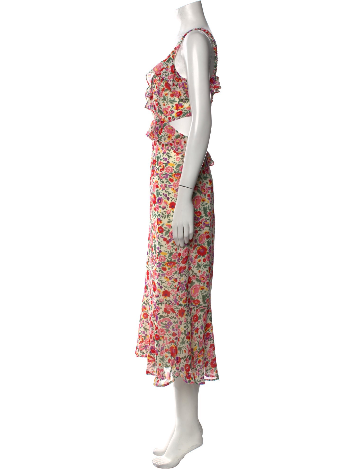 ASTR Floral Print Long Dress