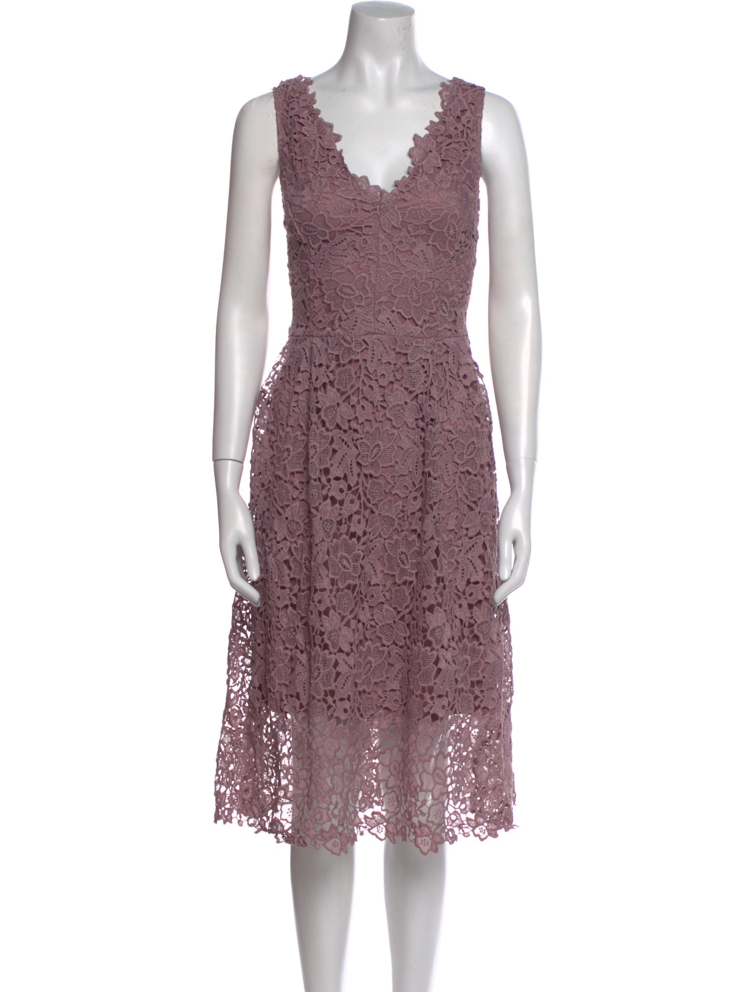 ASTR Lace Pattern Midi Length Dress