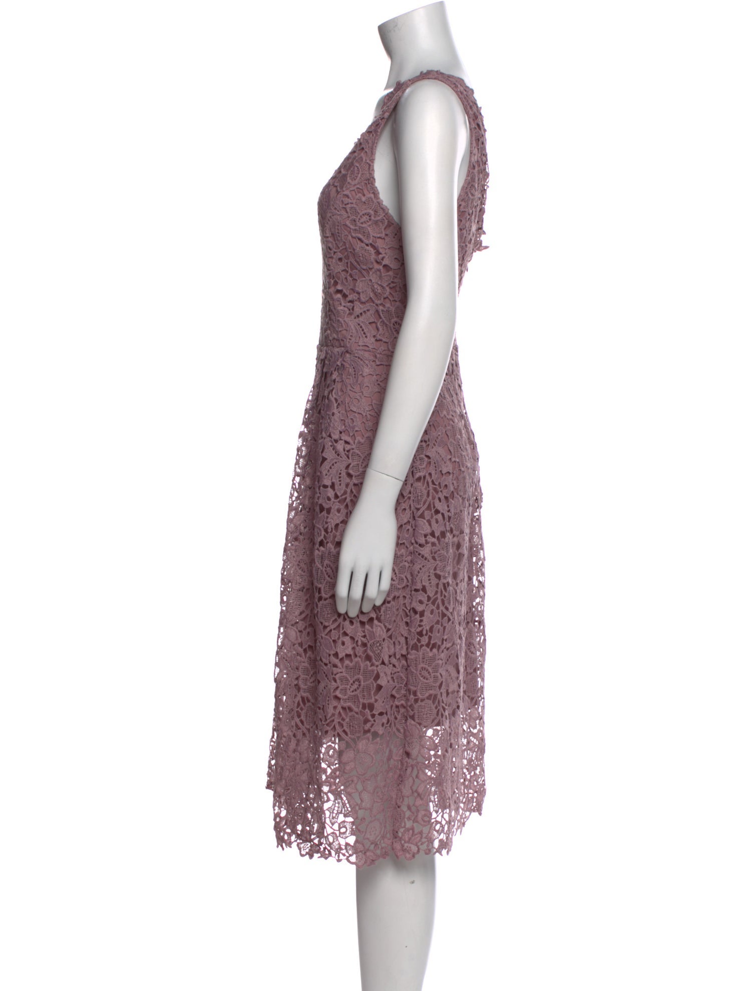 ASTR Lace Pattern Midi Length Dress