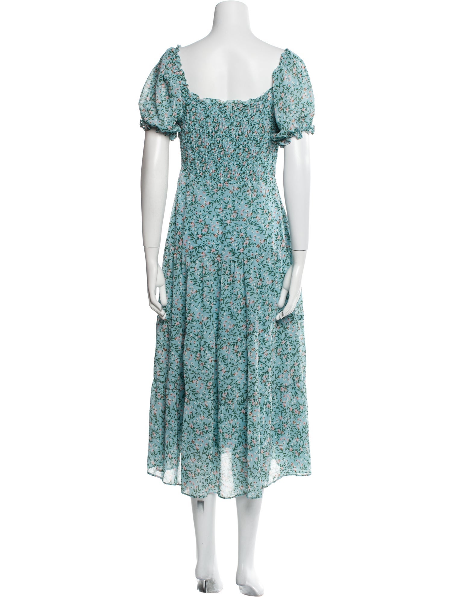 ASTR Floral Print Midi Length Dress