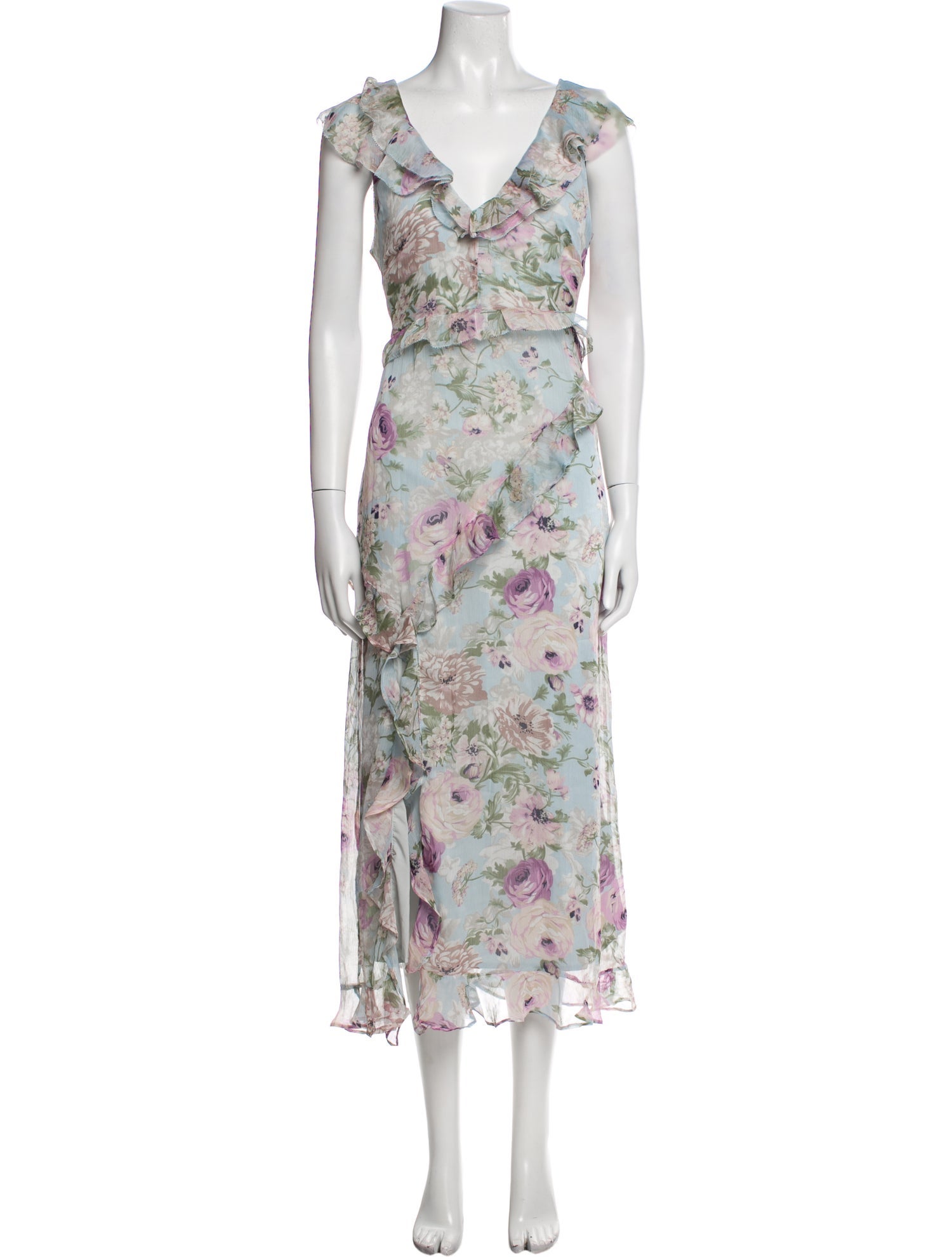 ASTR Floral Print Long Dress w/ Tags