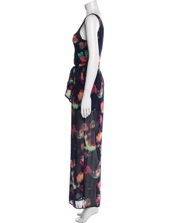 ASTR Printed Scoop Neck Jumpsuit