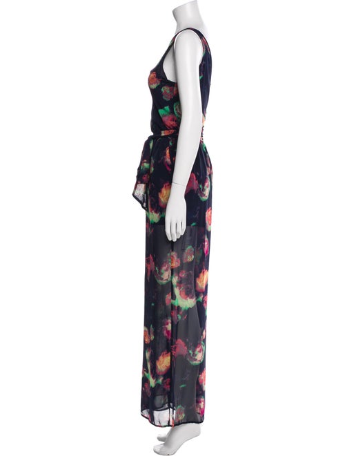 ASTR Printed Scoop Neck Jumpsuit