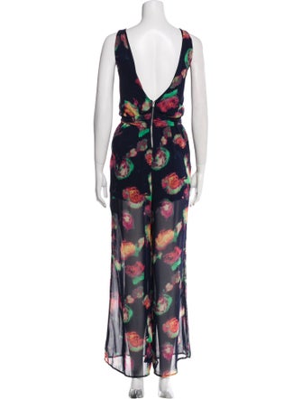 ASTR Printed Scoop Neck Jumpsuit