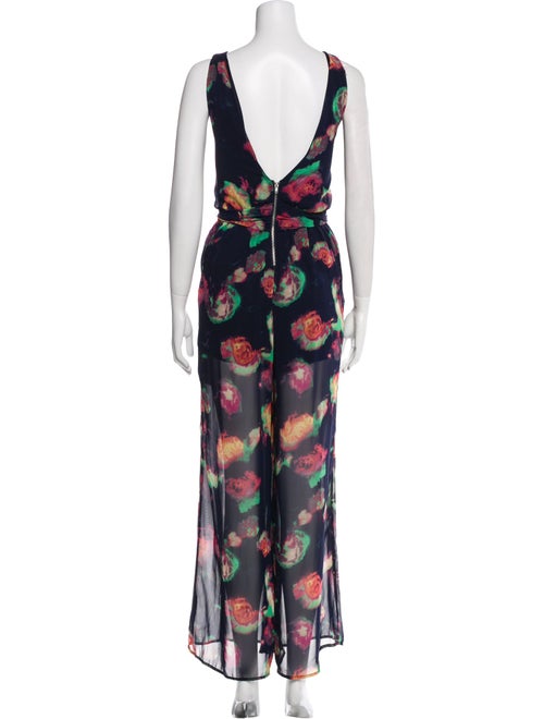 ASTR Printed Scoop Neck Jumpsuit