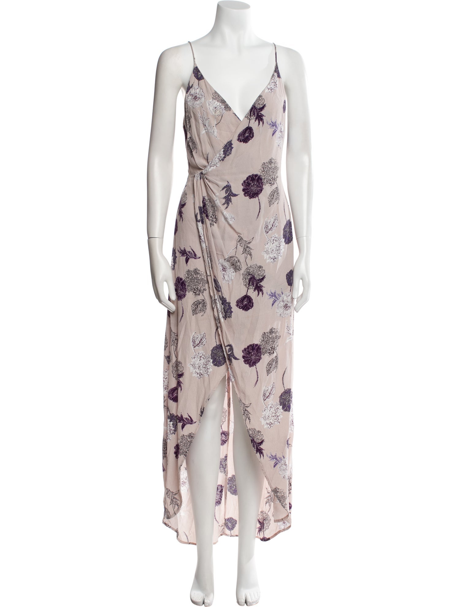 ASTR Silk Long Dress