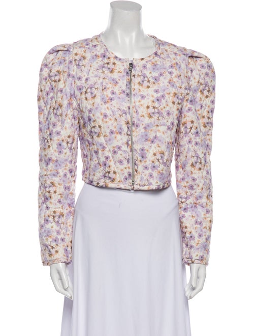ASTR Linen Floral Print Evening Jacket