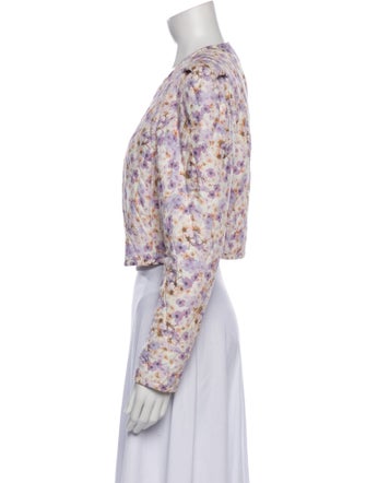 ASTR Linen Floral Print Evening Jacket