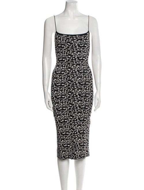 ASTR Printed Midi Length Dress