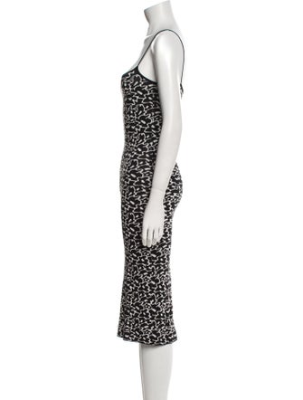 ASTR Printed Midi Length Dress
