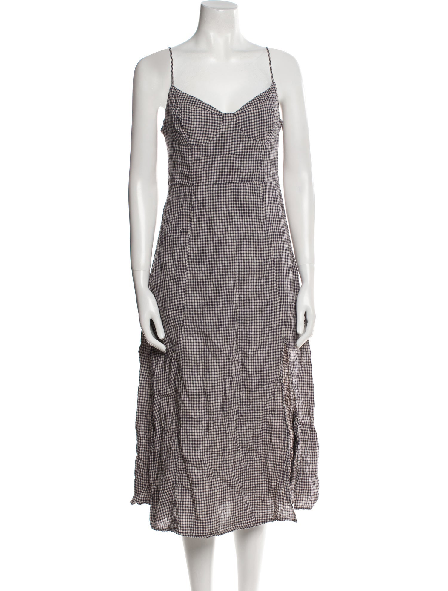 ASTR Linen Midi Length Dress