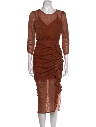 ASTR Scoop Neck Long Dress