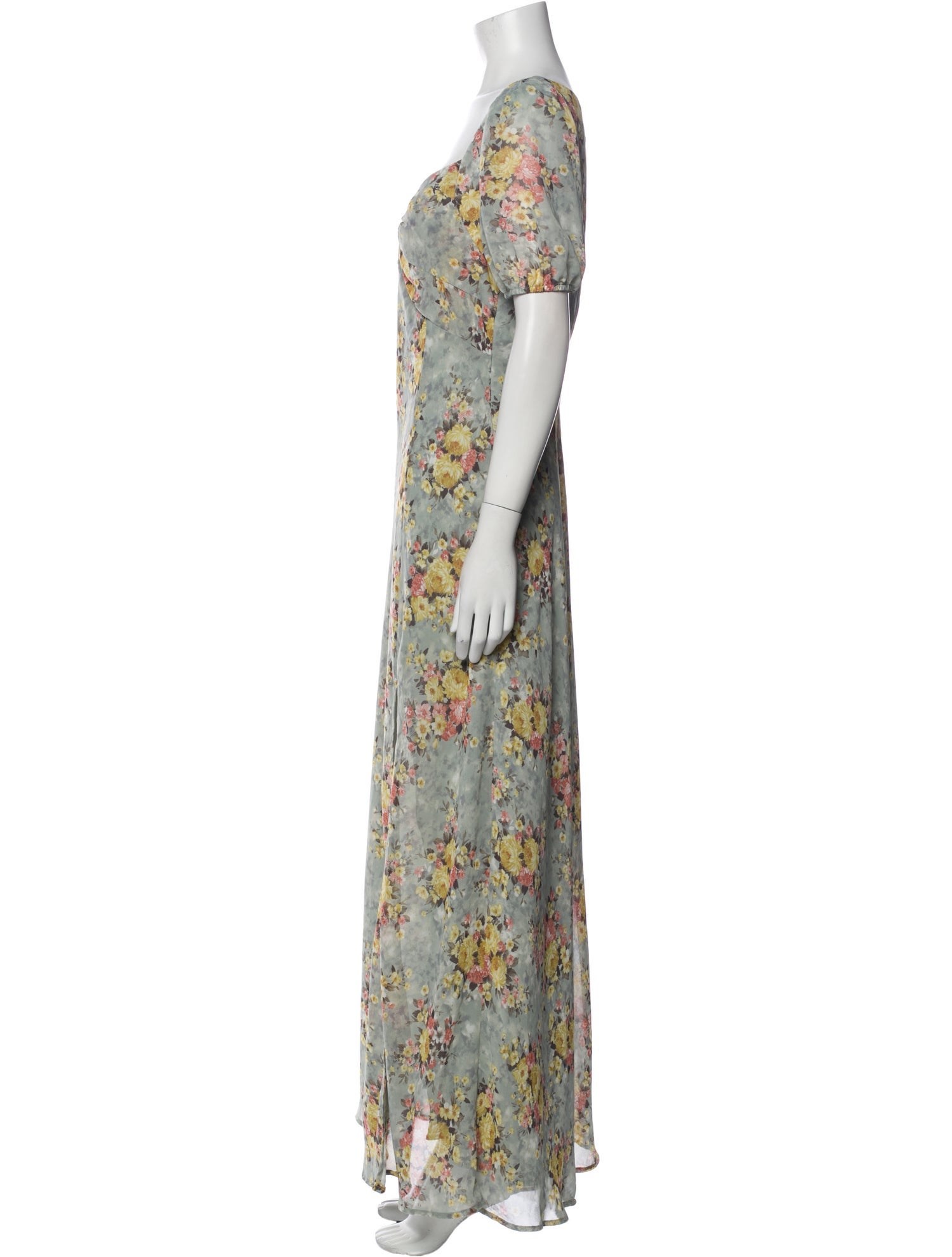 ASTR Floral Print Long Dress