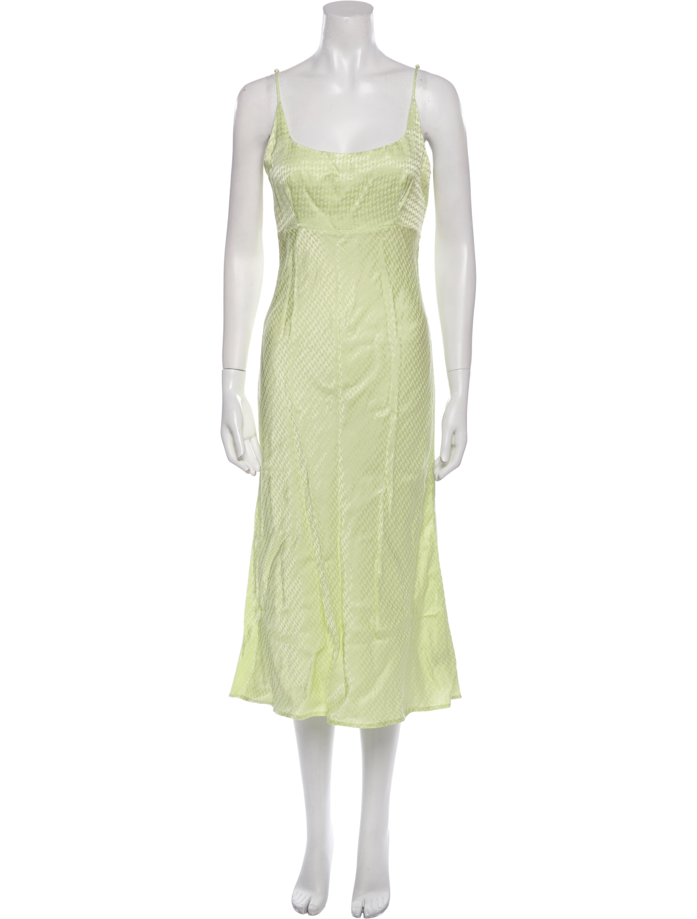 ASTR Square Neckline Midi Length Dress