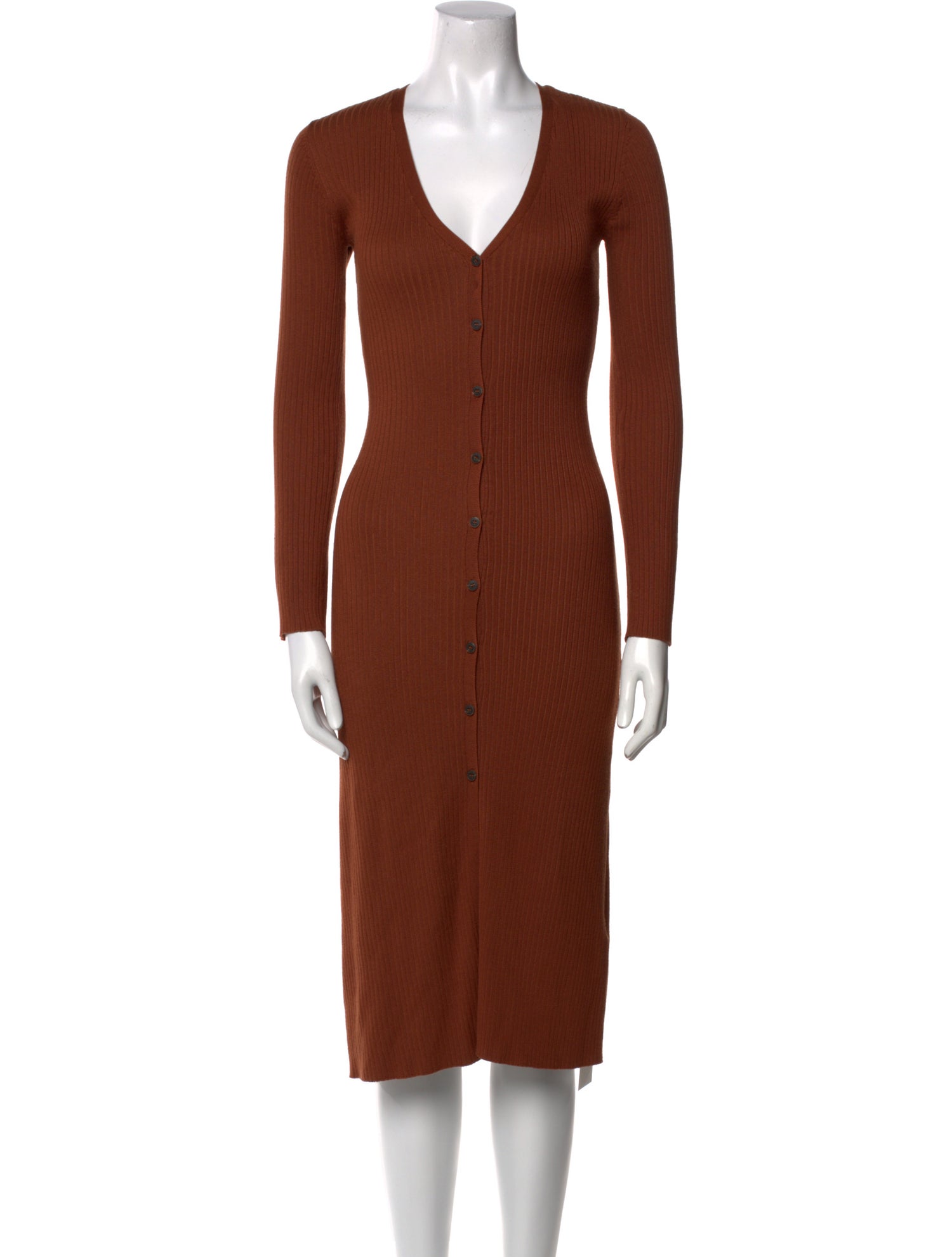 ASTR V-Neck Midi Length Dress