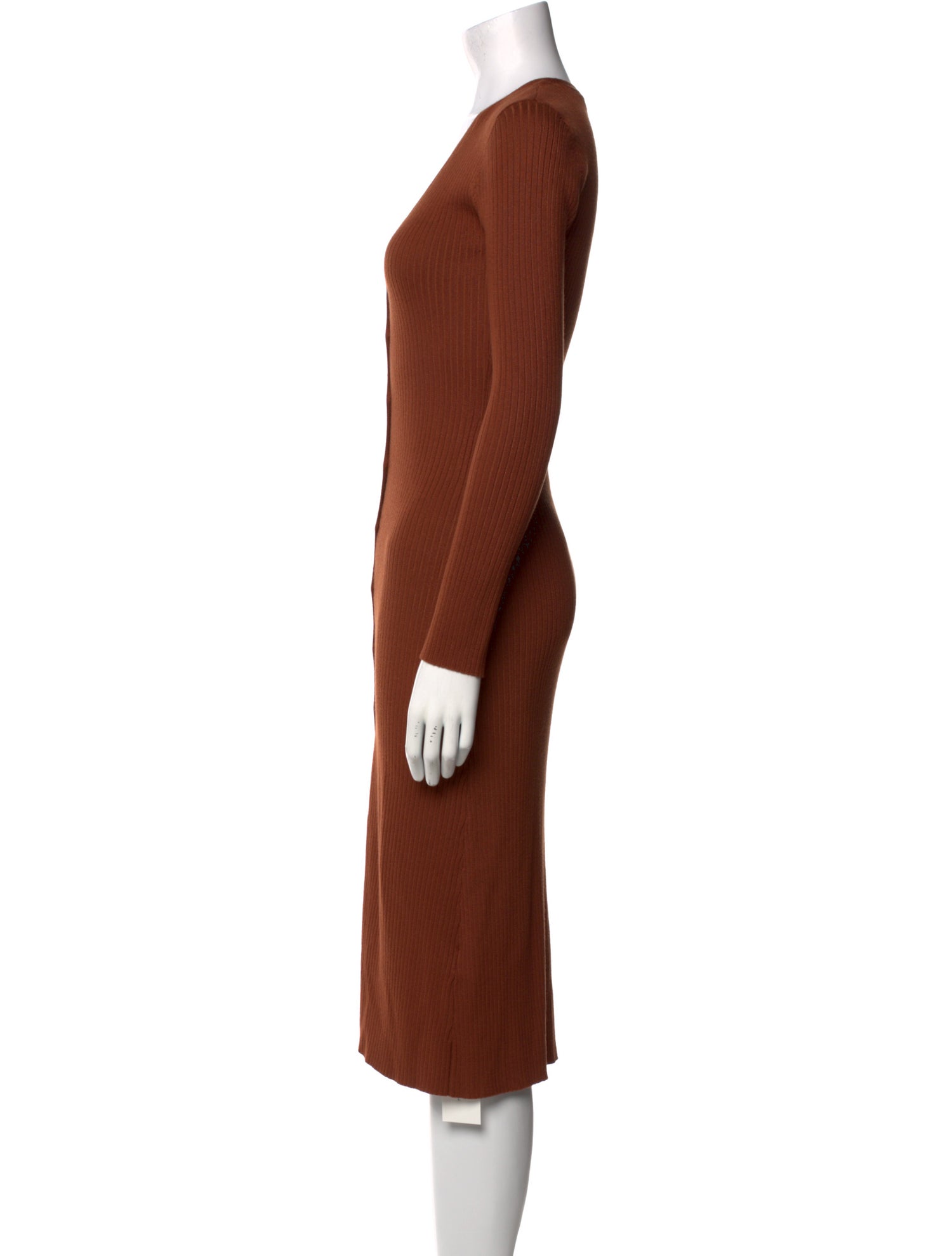 ASTR V-Neck Midi Length Dress