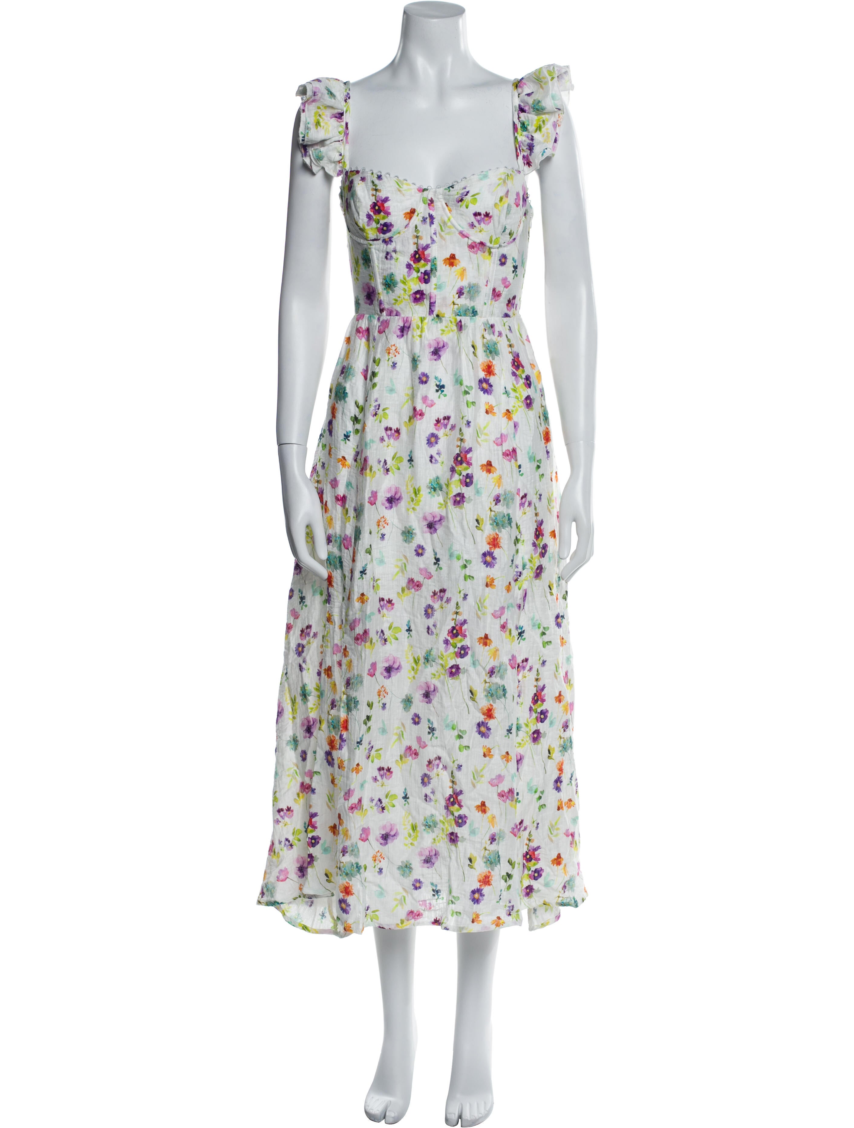 ASTR Floral Print Long Dress