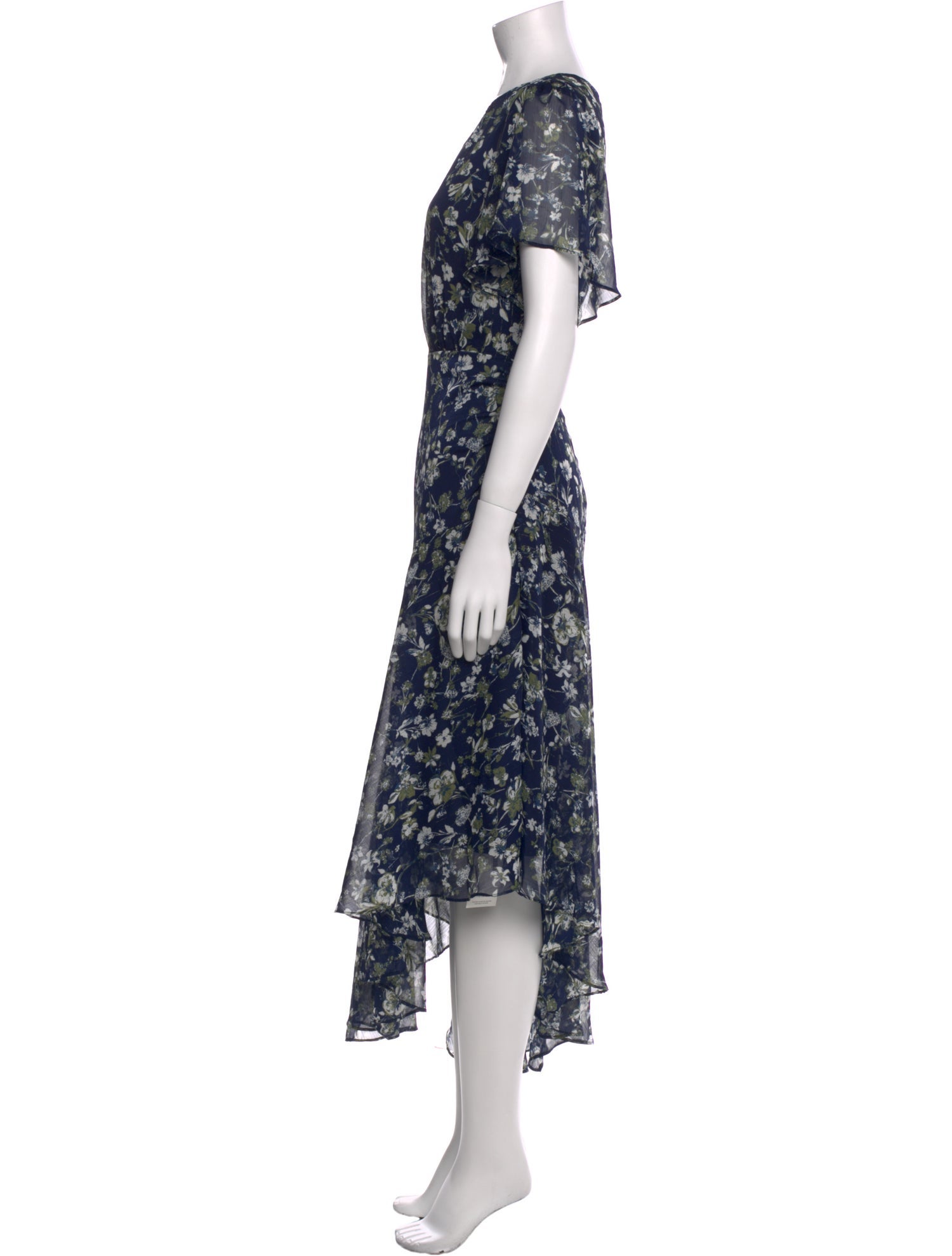 ASTR Floral Print Midi Length Dress