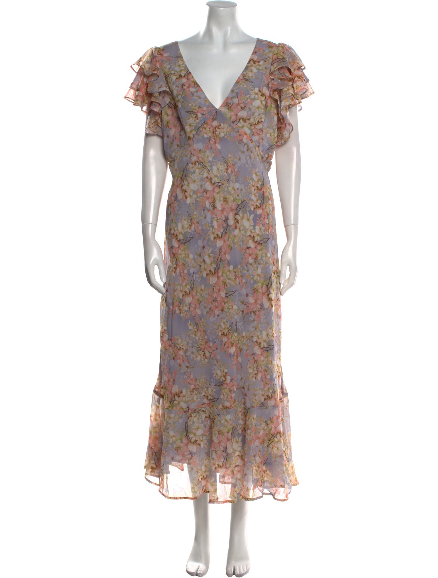 ASTR Floral Print Long Dress