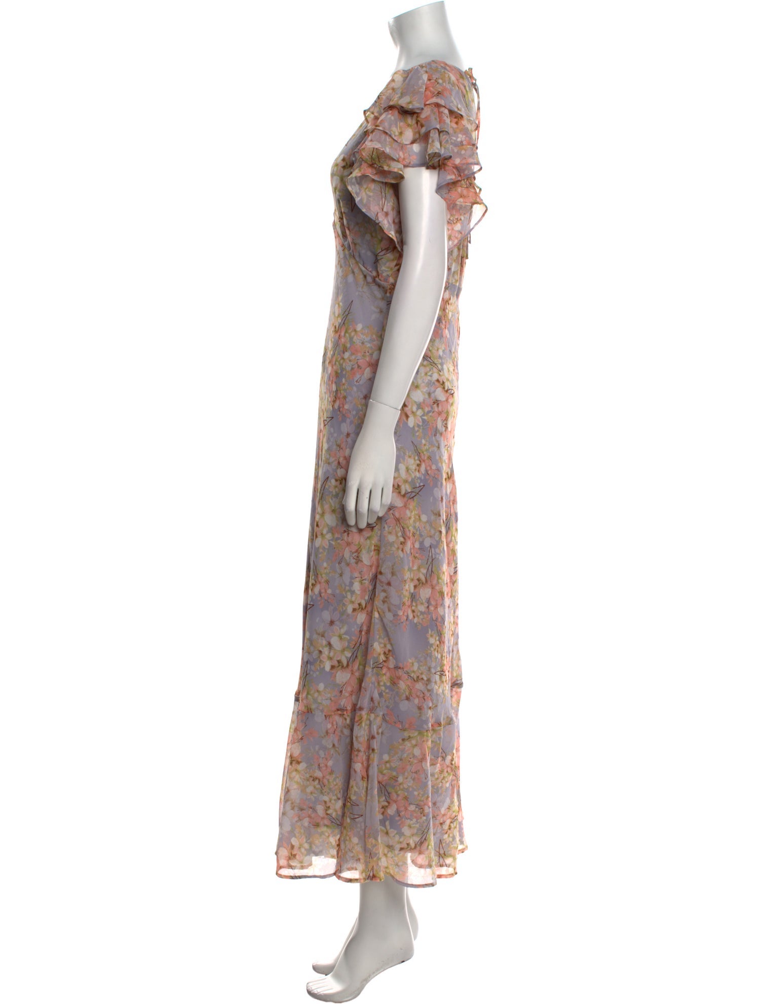 ASTR Floral Print Long Dress