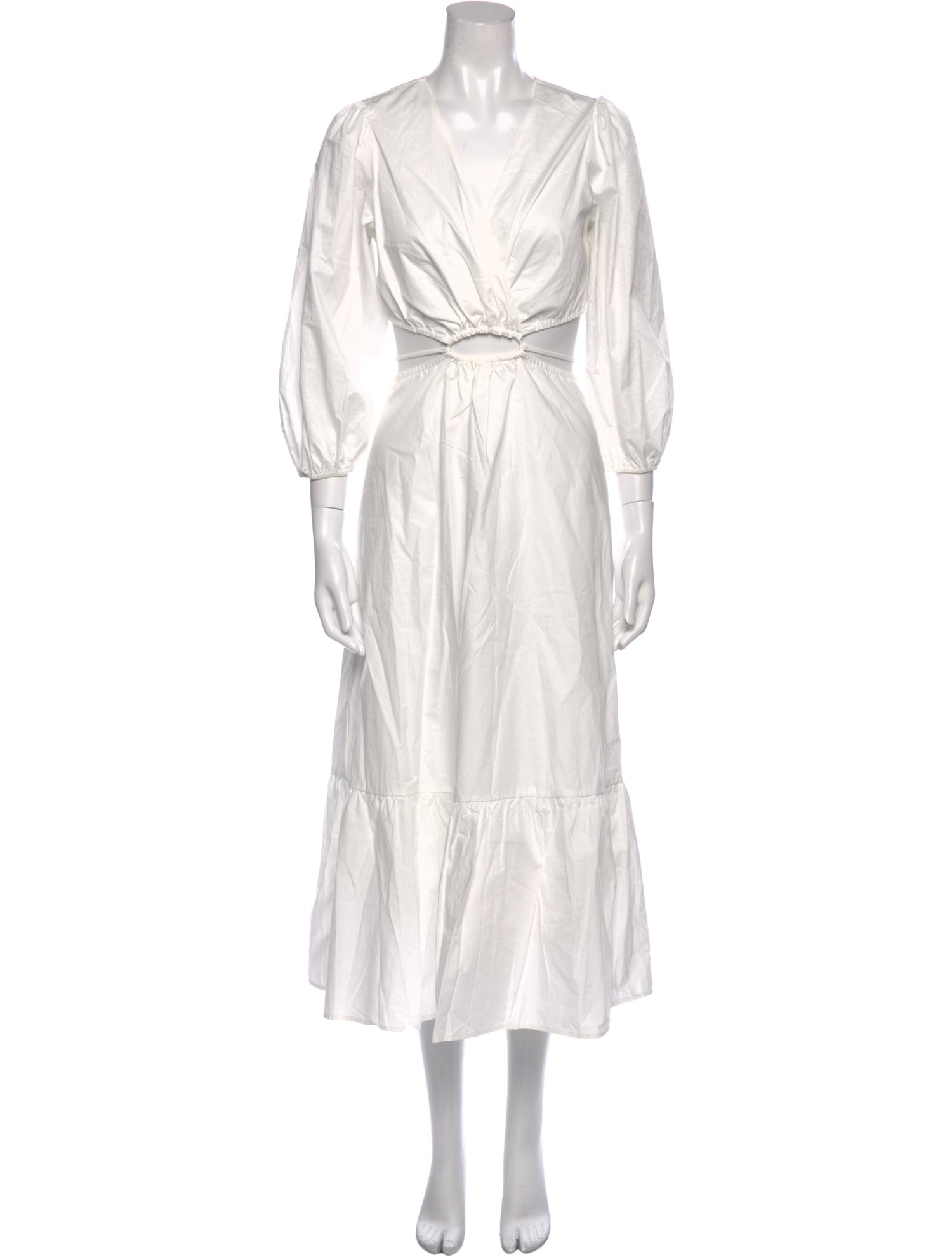 ASTR V-Neck Midi Length Dress