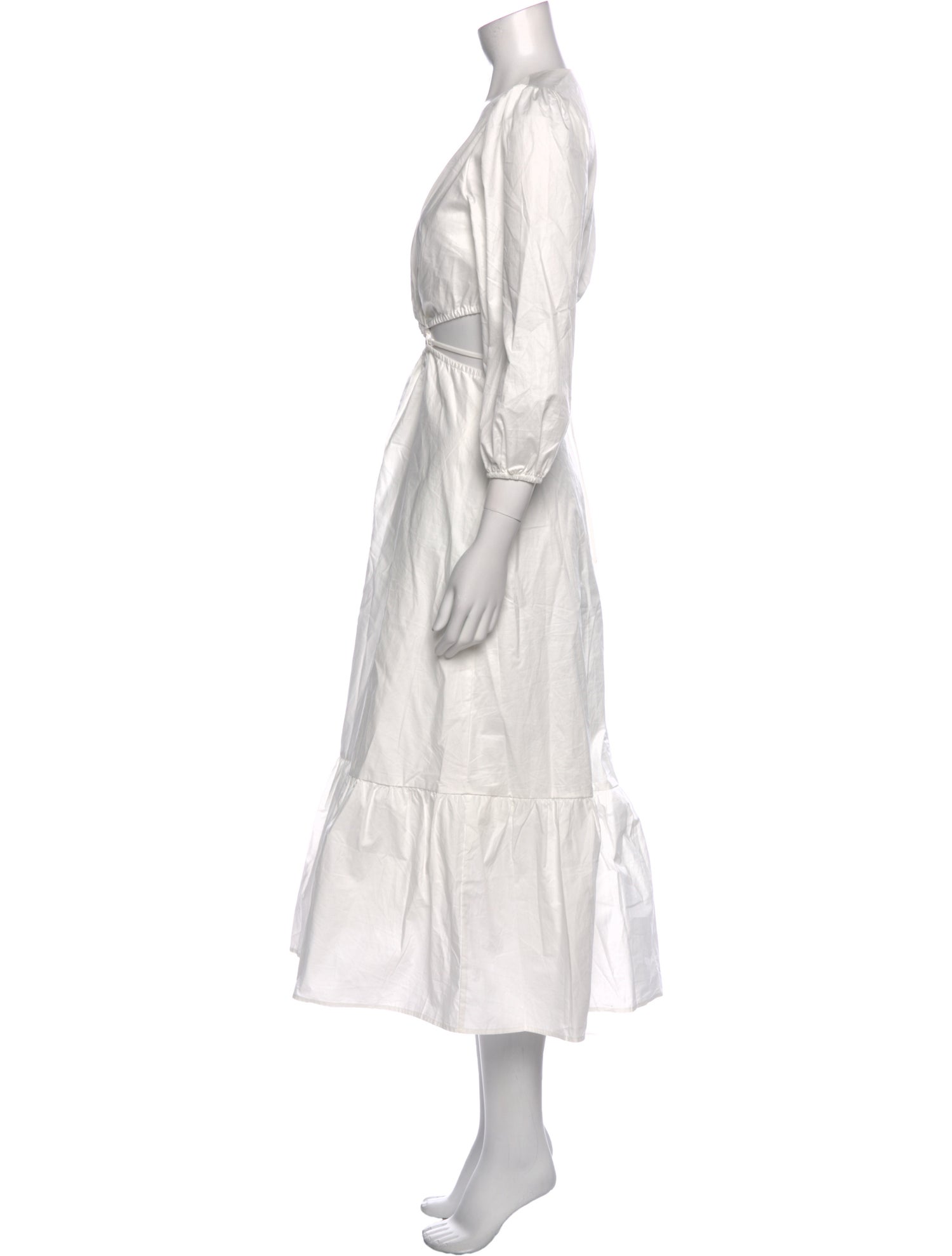 ASTR V-Neck Midi Length Dress