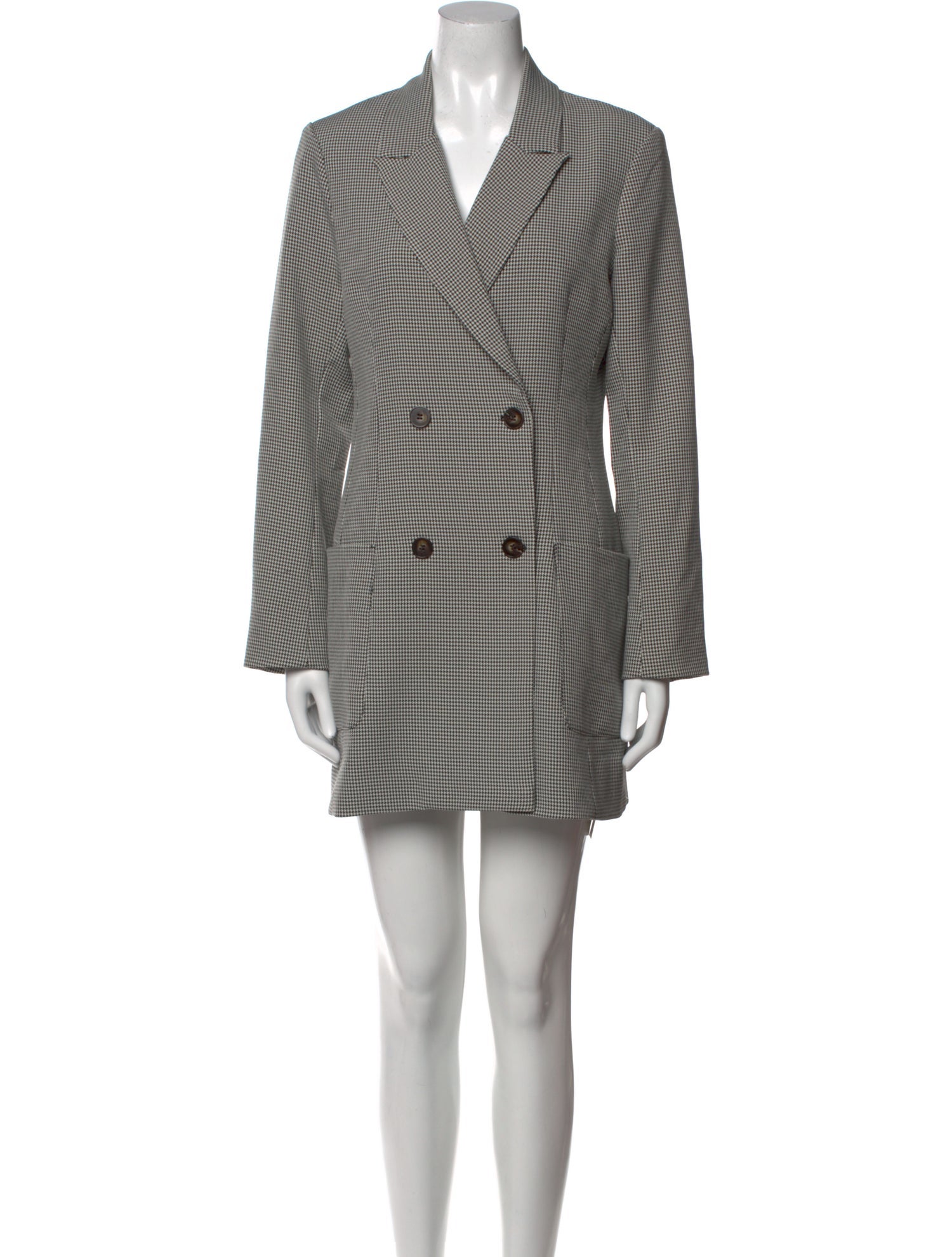 ASTR Houndstooth Print Mini Dress