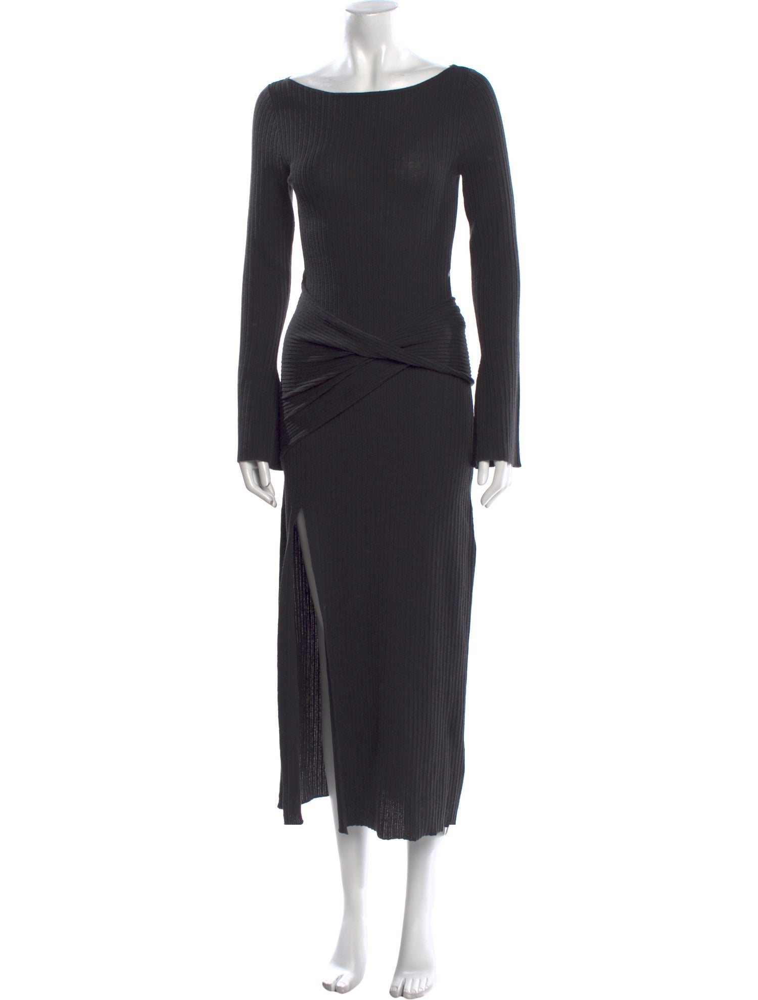 ASTR Bateau Neckline Long Dress