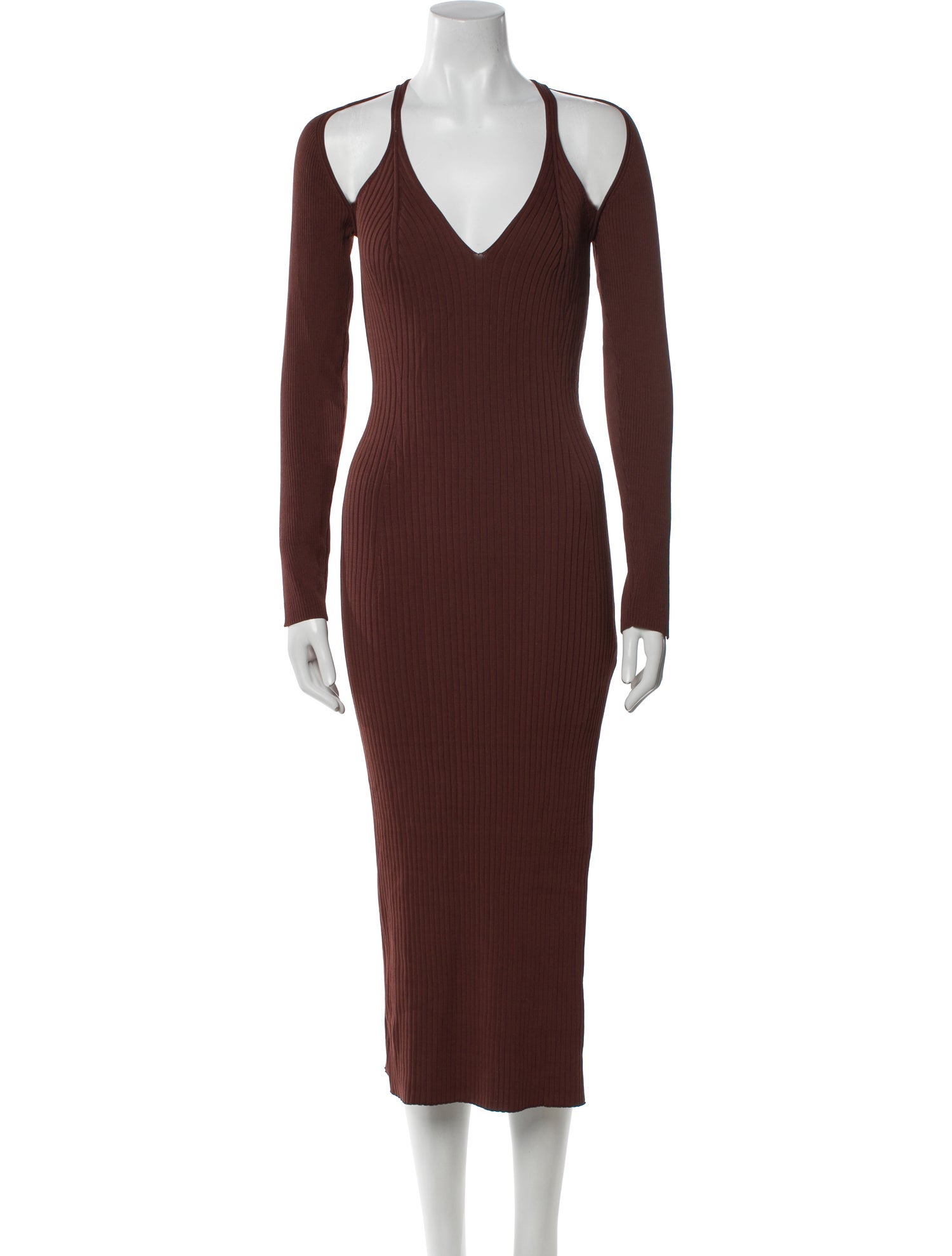 ASTR V-Neck Long Dress