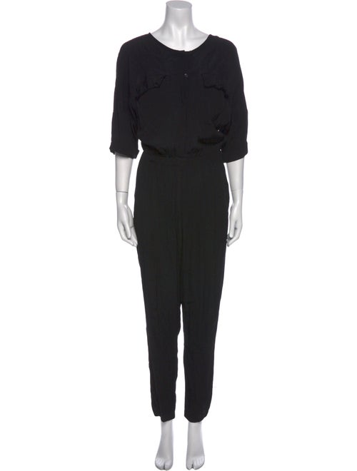 ASTR Silk Scoop Neck Jumpsuit