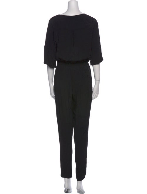 ASTR Silk Scoop Neck Jumpsuit