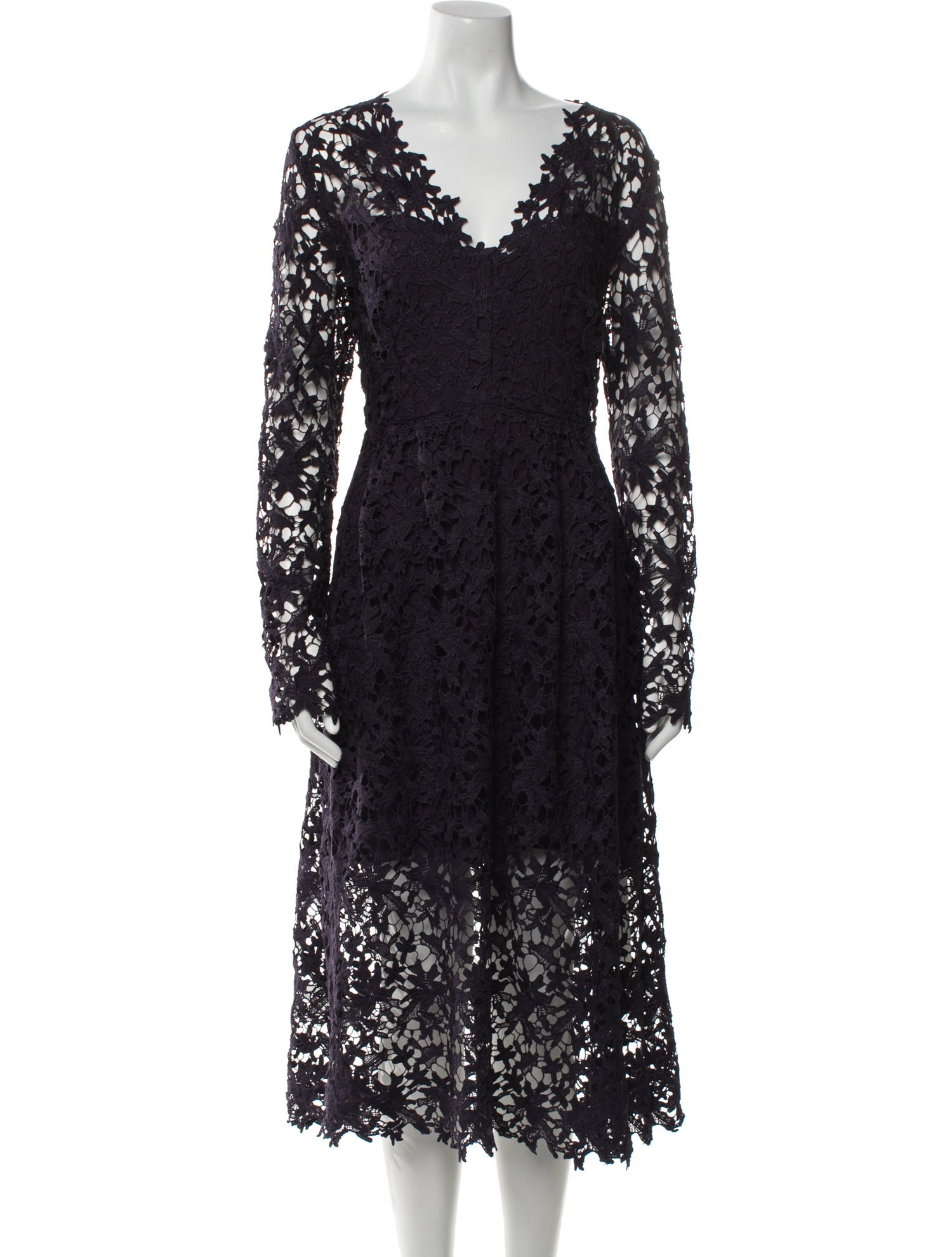 ASTR Lace Pattern Midi Length Dress