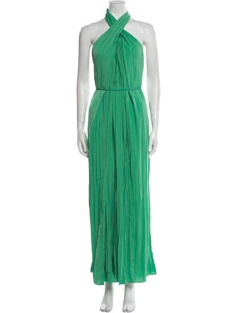 ASTR Striped Halterneck Jumpsuit