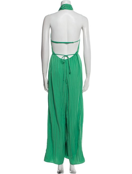 ASTR Striped Halterneck Jumpsuit