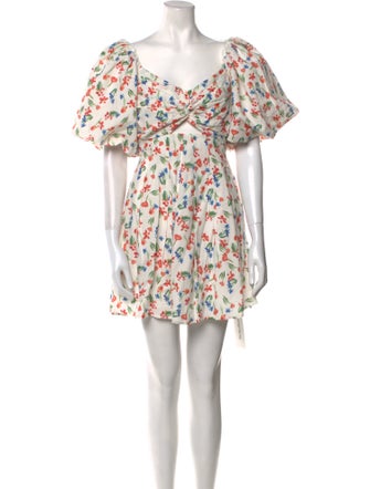 ASTR Floral Print Mini Dress