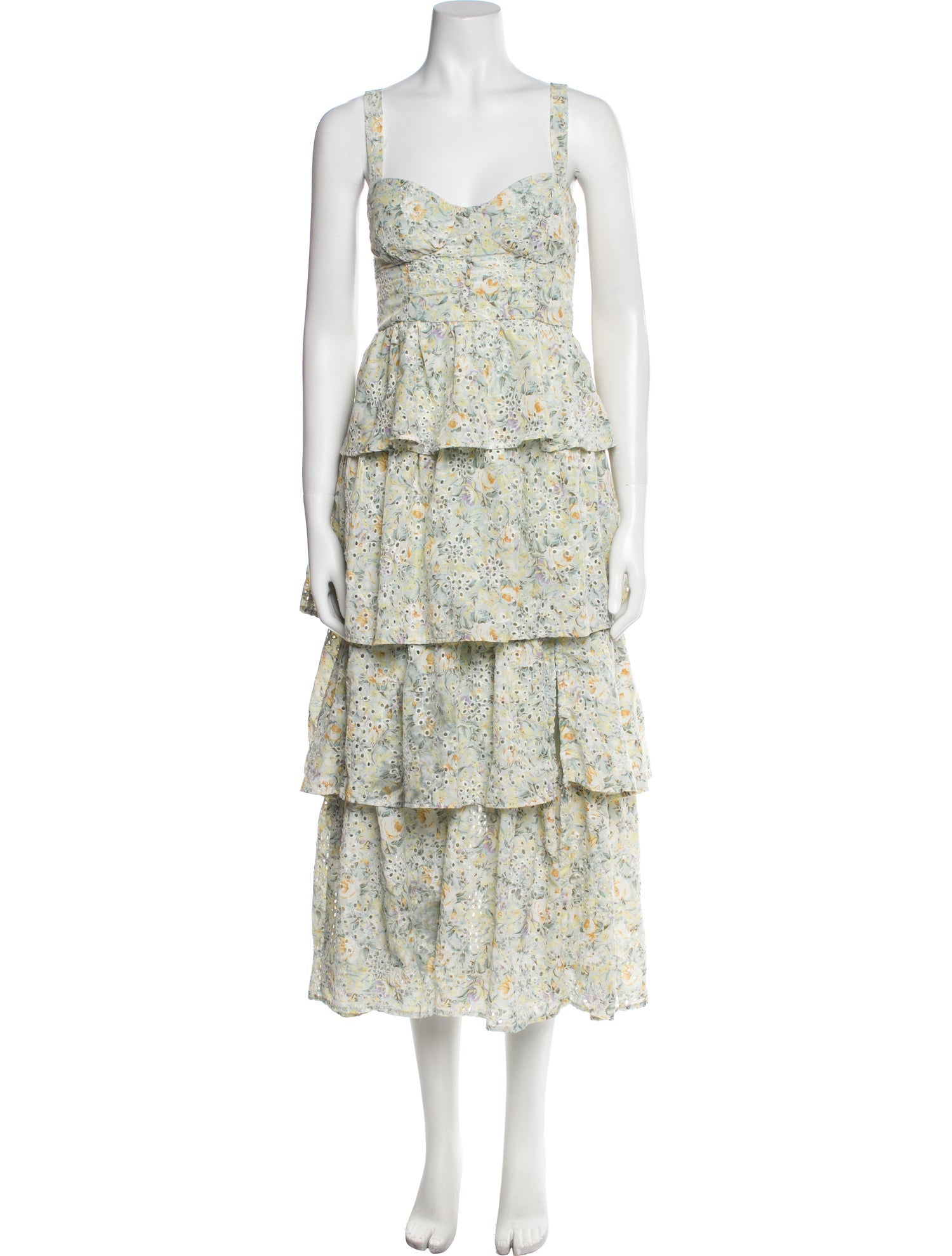 ASTR Floral Print Knee-Length Dress