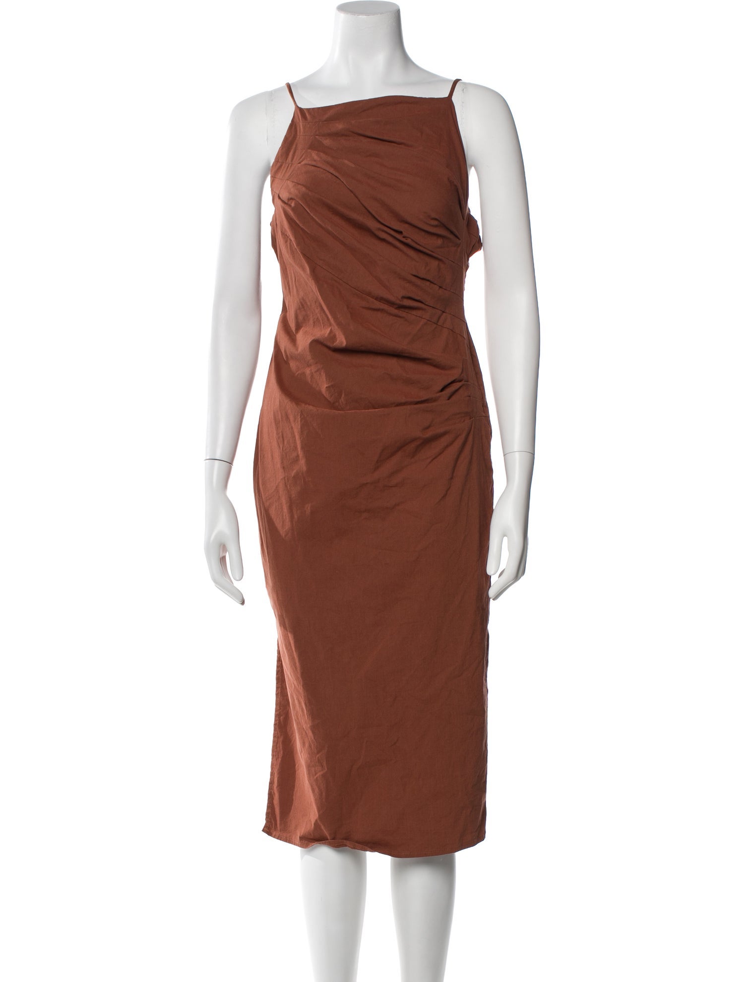 ASTR Square Neckline Midi Length Dress