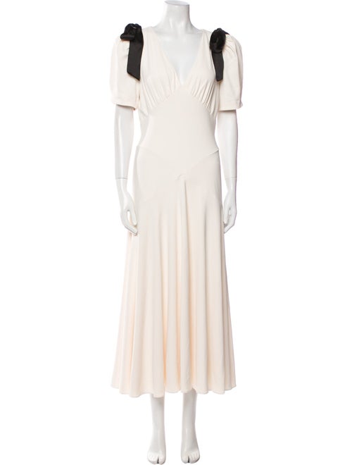 ASTR V-Neck Long Dress