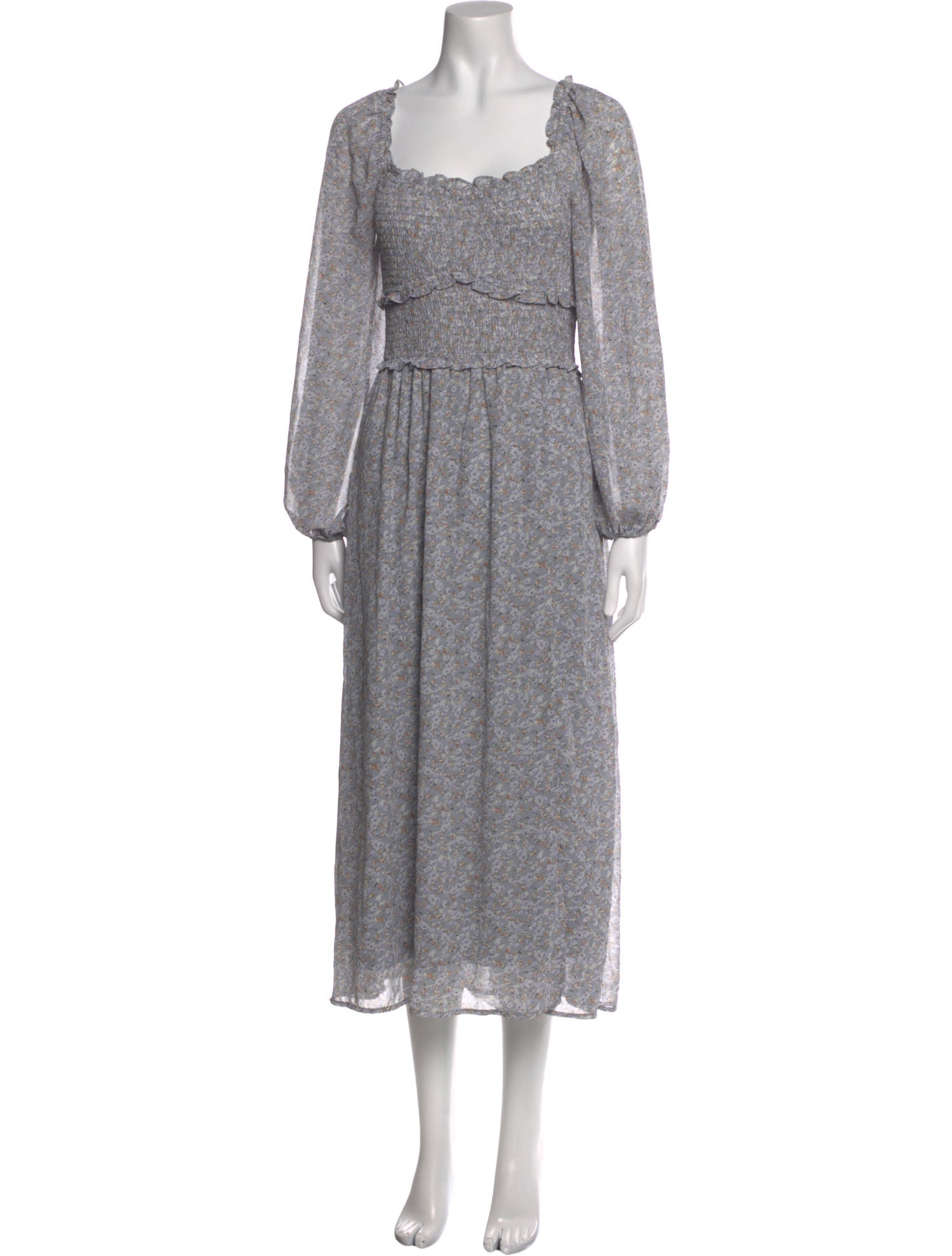 ASTR Square Neckline Long Dress