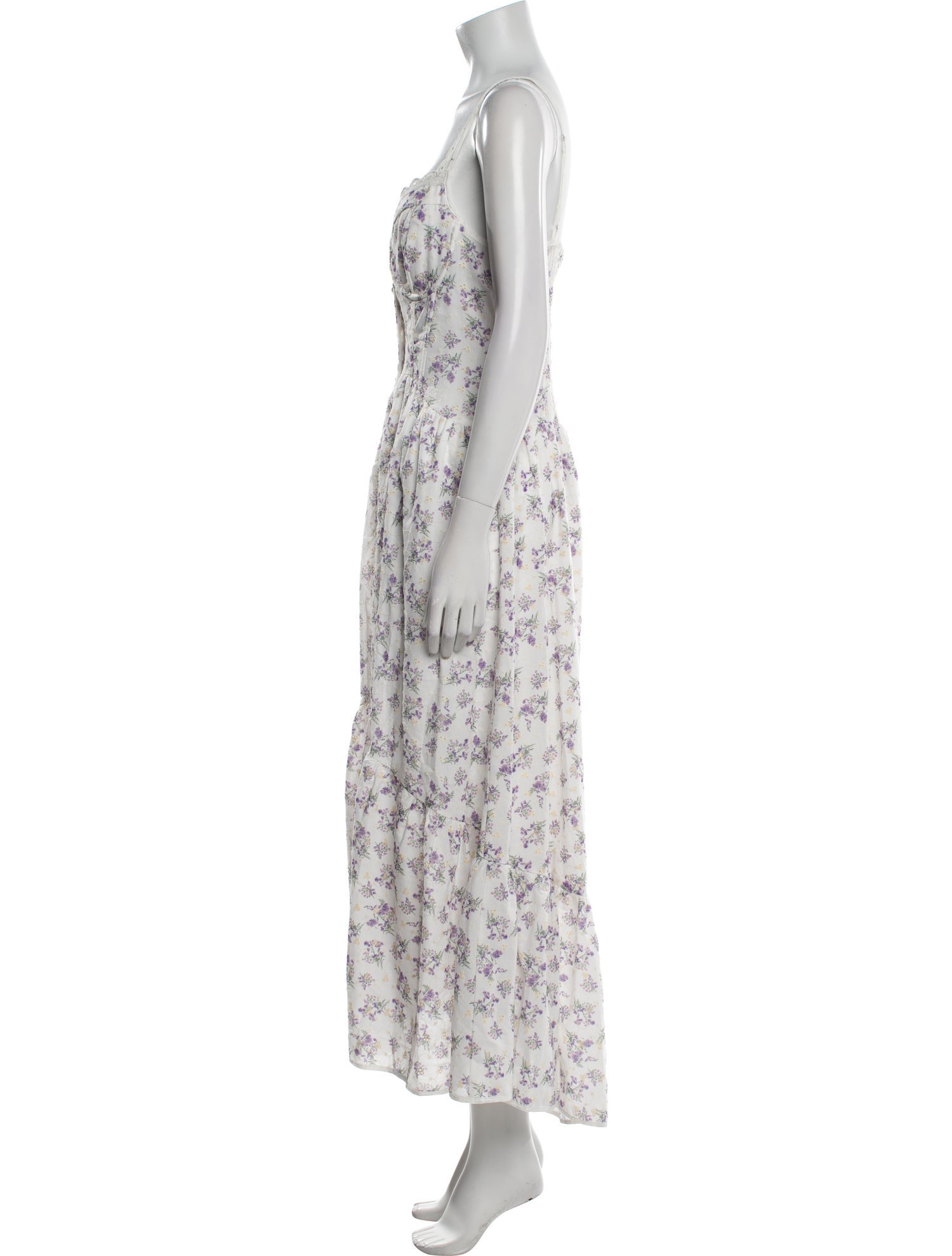 ASTR Floral Print Midi Length Dress