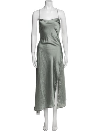 ASTR Square Neckline Midi Length Dress