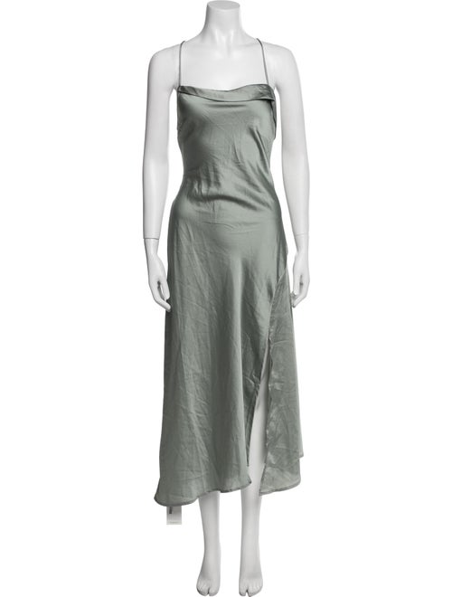 ASTR Square Neckline Midi Length Dress