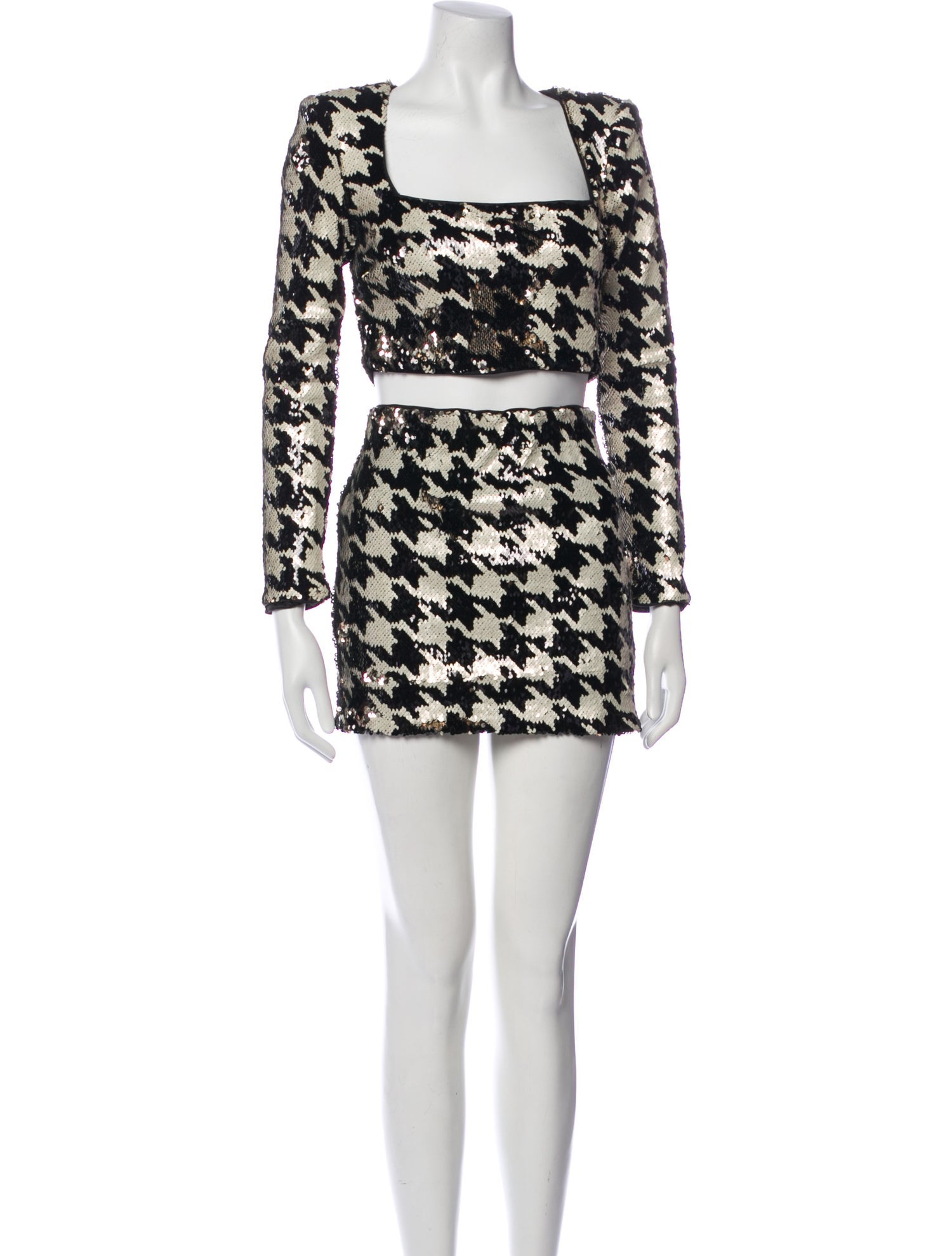 ASTR Printed Skirt Suit