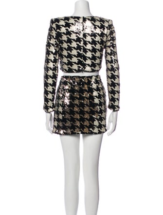 ASTR Printed Skirt Suit